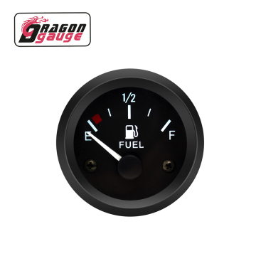 52mm Universal 12V Auto Electric Fuel Level Gauge - White Pointer for Cars (2015BB)