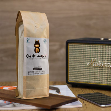 Design e pedido online 8 ou 12 oz bolsas de café personalizadas