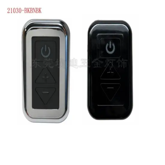 Black and Nickel Bezel Backlit LED Digital Dimmer for Marine, Boat, RV, and Camping