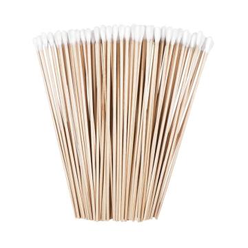 200pcs 6 Inch Swabs Cotton Stick Swab Clean Room Dedicated Wipe Cotton Tipped Applicator Wooden Swab