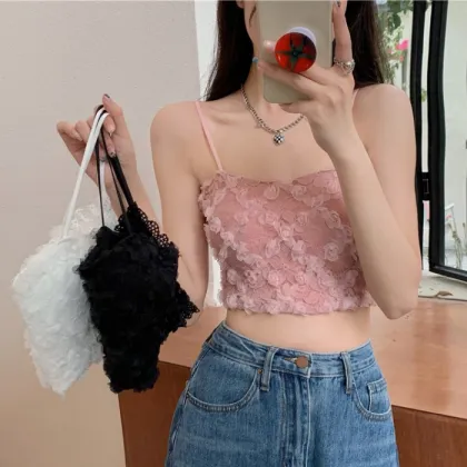 Lace Small Strap Vest - Female Beauty Strap Bra