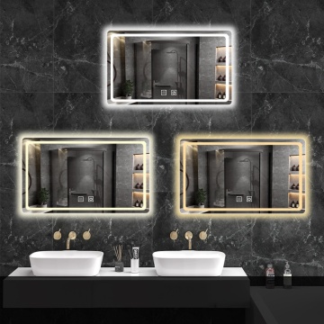 China Factory Rectangle Makeup Mirror with LED Light