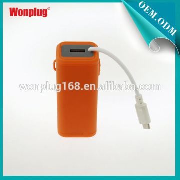 top sale best appearance fashion 6000mah portable power bank charger with bright halo