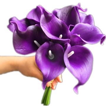 PU Mini Calla Lily Flower Branch - Artificial Real Touch