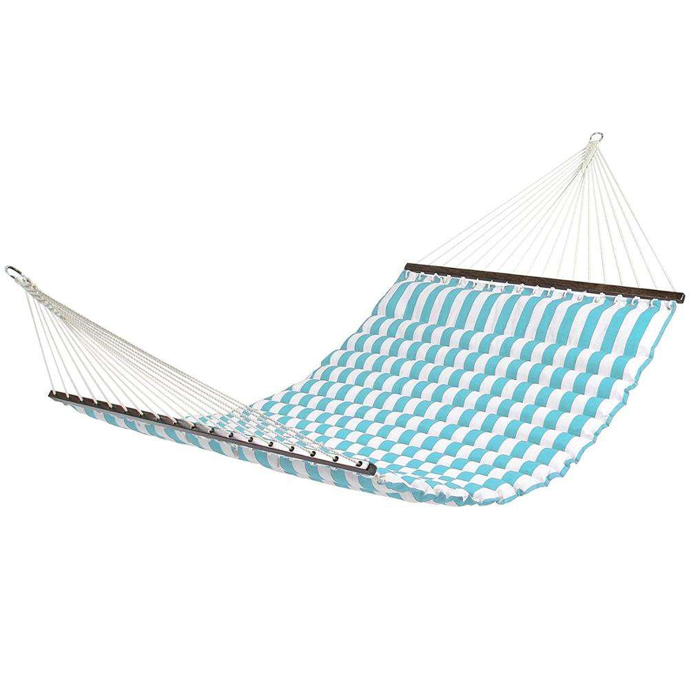 Ondas de luxo macias hammock jardim de tamanho duplo