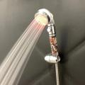 Best selling upc led hand filter shower head with temperature controlled for bathroom