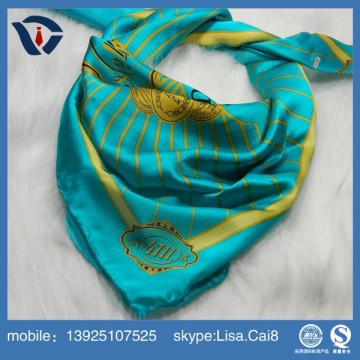 Wholesale Latest Lady Fashion Fake Silk Scarf with prints