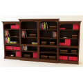 Luxury Oak Vertical Double Bookcase