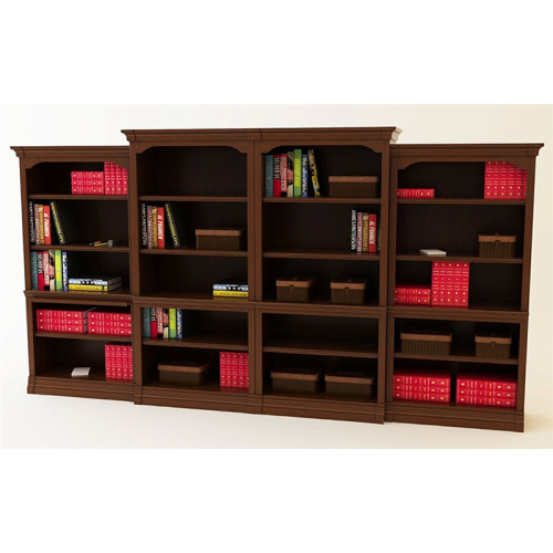 Luxury Oak Vertical Double Bookcase