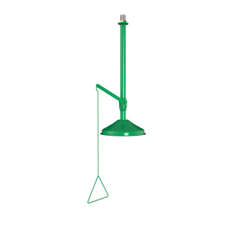 Laboratory Emergency shower Wall-mounted green