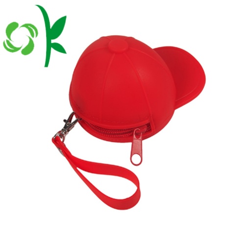 Porte-monnaie en forme de chapeau en silicone