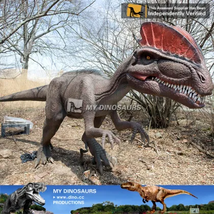 MY Dino-S28 Jurassic world animated dinosaur life size dinosaur statue