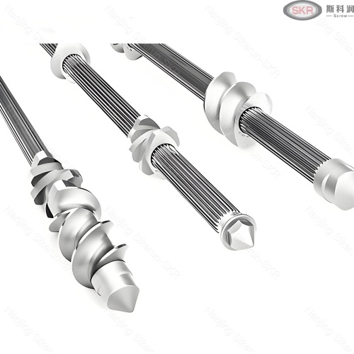 Extruder screw shafts
