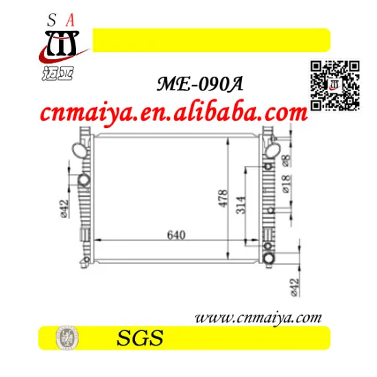 2205000103/003 auto spare parts for aluminum car radiator