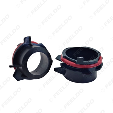2PCS Car Bulbs Socket Conversion Adapter for BMW E39 5-Series Type2 H7 HID Xenon Bulb Low Beam Installation
