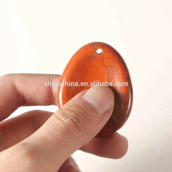 new arrival red Aventurine engraved worry stone with hole