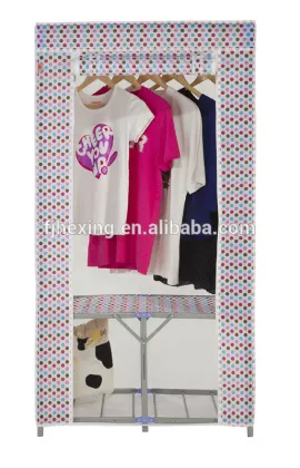 Convenient Simple Style Portable Folding Cloth Wardrobe