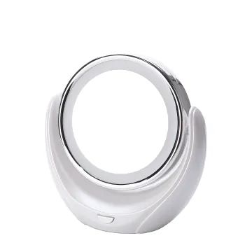 Double-Sided Circular LED Lighted Desktop Makeup Mirror