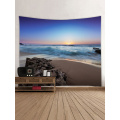 Tapisserie Wandbehang Ozean Meer Welle Strand Serie Tapisserie Sonnenaufgang Sonnenuntergang Riff Tapisserie für Schlafzimmer Wohnheim Dekor