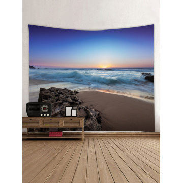 Tapestry Wall Hanging Ocean Sea Wave Beach Series Tapestry Sunrise Sunset Reef Tapestry for Bedroom Home Dorm Decor