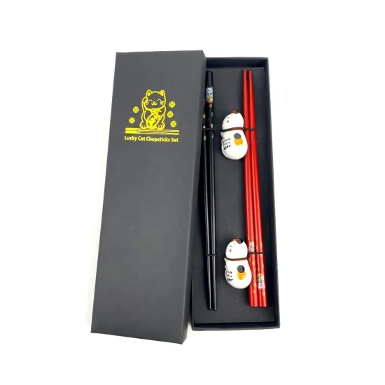 Customized Wedding Gift Box for Wooden Chopsticks Set for 2 Persons