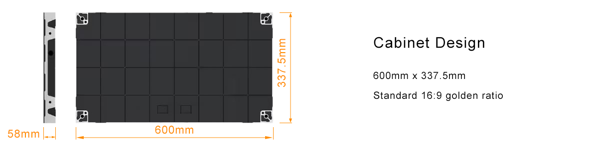 Direct connected LED Video Screen cabinet explanation