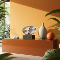 Minimalistische moderne Heimdekoration Betonschale