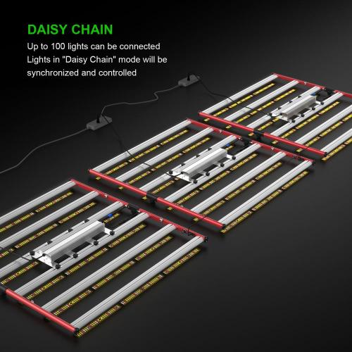 AGLEX 650W Hydroponic Indoor Plant LED Grow Light with SMD 2835 LED Strip Light under Canopy LED Grow Light