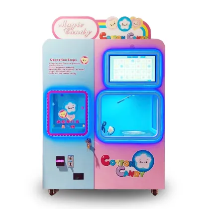 Automatic Commercial Marshmallow Flower Cotton Candy Vending Machine