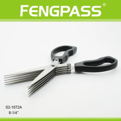 S2-1072A Five blades Stainless Steel Shredder Herb Scissors