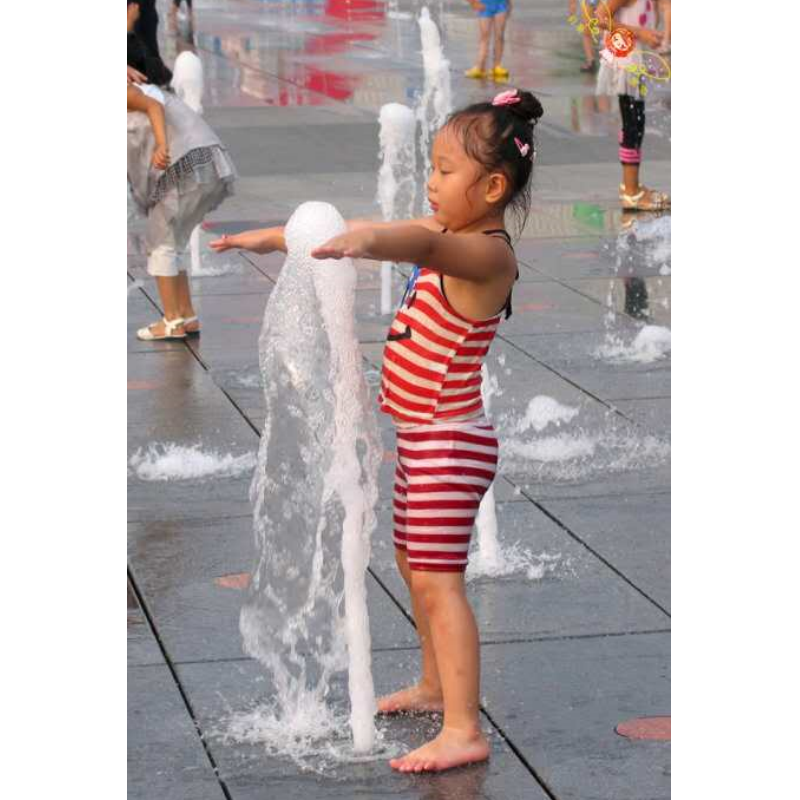 dancing dry floor fountain