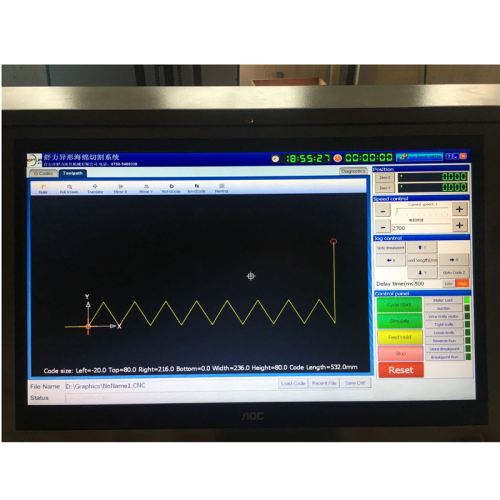 Máquina de corte de lâmina de espuma CNC