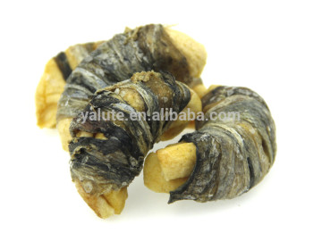 Fish skin and apple wraps private label dog snacks