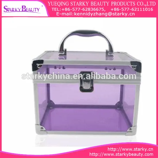 2016 top sell cheap transparent plastic travel ladies cosmetic case