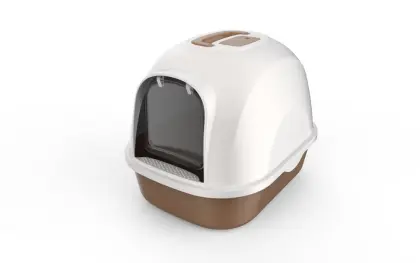 Closed Plastic Cat Toilet box Cat Litter Trays