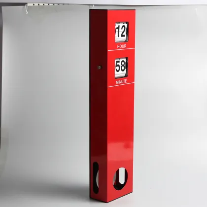 Red Long Pendulum Hanging Flip Clock