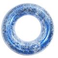 Blue Glitter Gold Glitter Ring Swim Ring Piscina