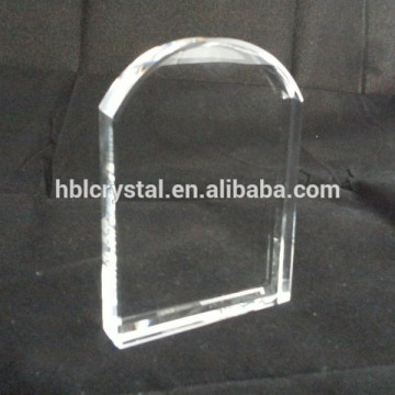 Wholesale door shape k9 crystal glass for laser engraving gift