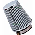 Filtro aria rossa 76 mm universale per tubo di auto