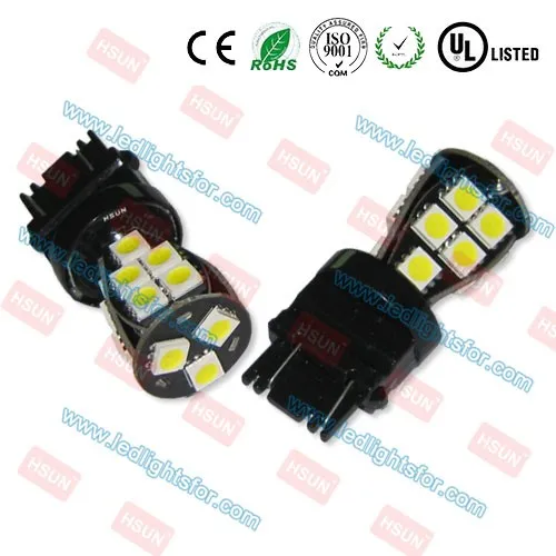 NEW! car led turn light lamp 12V SMD5050 T25 3457 P27/7W 3157 led driving light/led reverse light/brake light