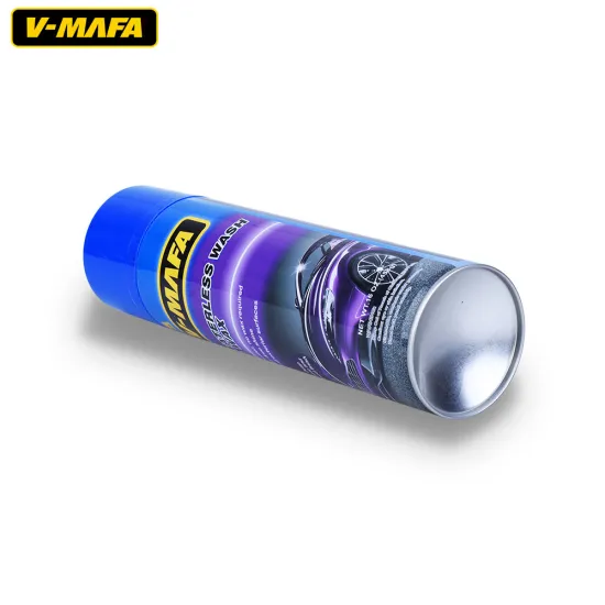 surface of the car waterless wash and wax