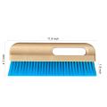 Art Design Lined Wooden Handle Plastic Brush