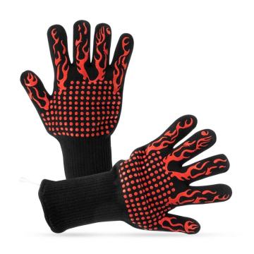 Non-Slip Fire-Resistant Grilling Gloves for BBQ and Oven Cooking