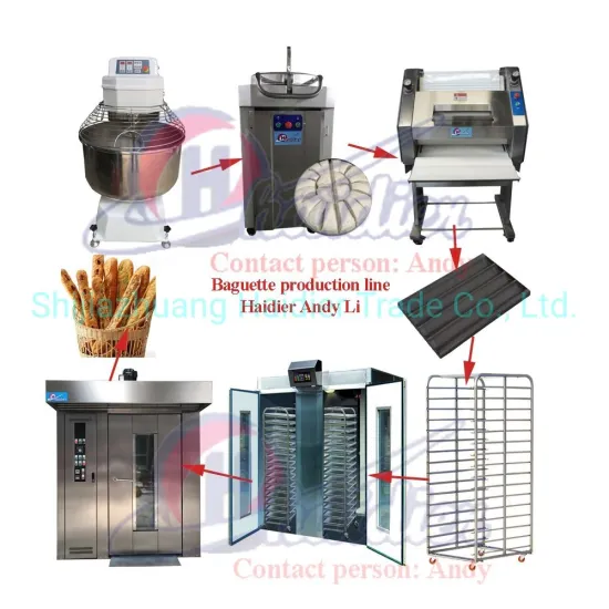 French Baguette Production Line Frozen Bread Machinery