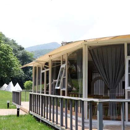 Modern Design Scenic Area Luxury Glass Tent Camping