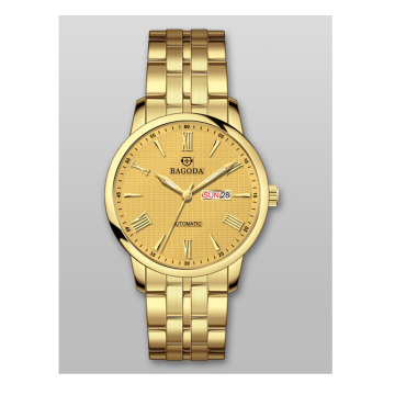 Stainless steel women gold watches