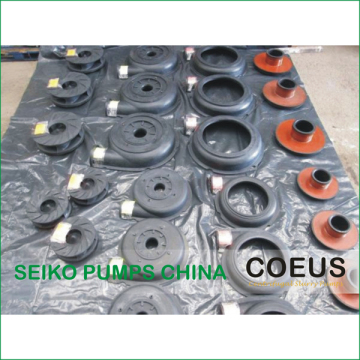 Corrosive Resistant Elastomer Rubber Pump Parts