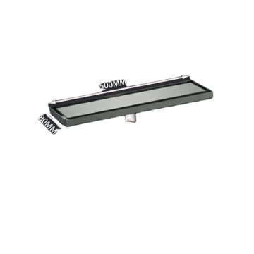 Insect Proof Linear Long Floor Drain, Anti-Odor Rectangular Stainless Steel 500MM Bathroom Shower Drain