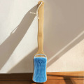 Bamboo long-handle silicone bath brush