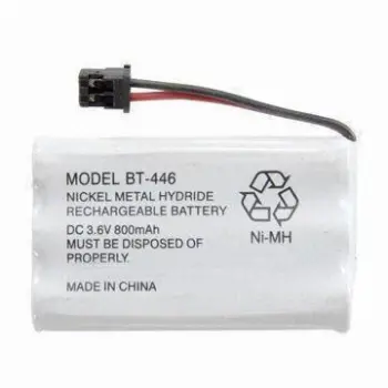 Cordless Phone Battery Pack for BT-446, Uniden, AA800mAh, 3.6V